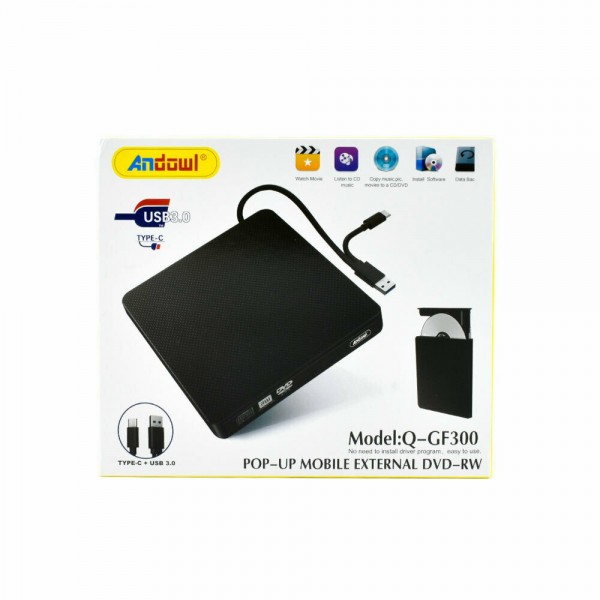 ANDOWL DVD-RW Q-GF300 USB+TYPE-C