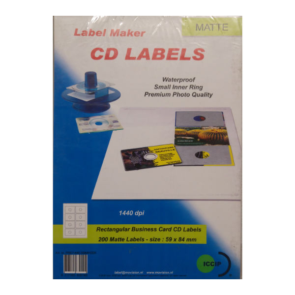 Ετικέτες αδιάβροχες για rectangular cd business cards